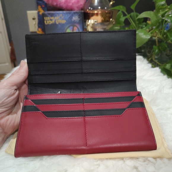 FENDI monster authentic long wallet; Excellent condition red and black leather - Picture 8 of 13